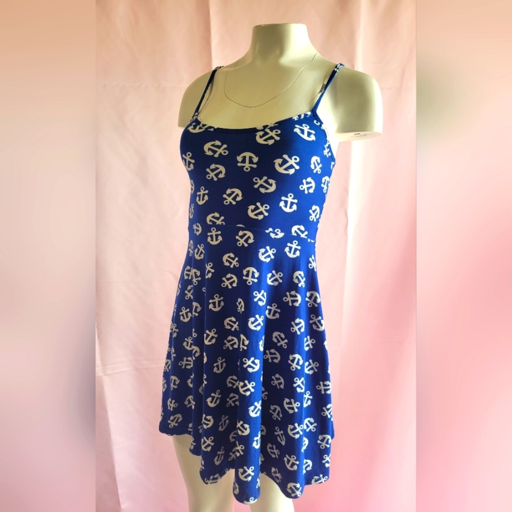 Retro Rockabilly pinup anchor dress